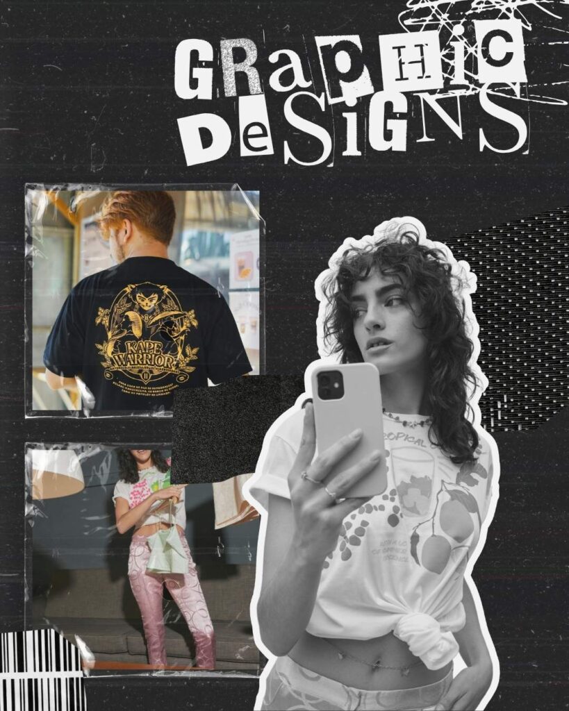 Black and White Refined Scrapbook New Collection Announcement Instagram Post - PrintoVix Graphic Design for T-Shirts, Dehradun