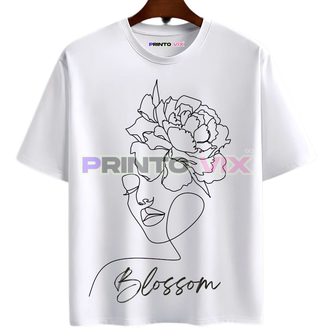 11 - PrintoVix blossom graphic for t-shirt white by www.printovix.com