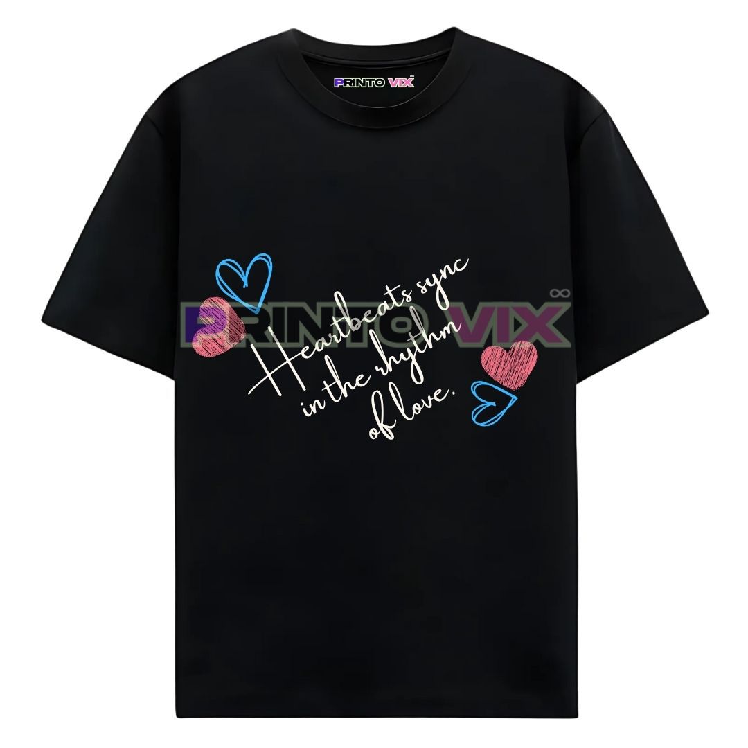 47 - PrintoVix black t-shirt with colorful graphics and text, www.Printovix.com