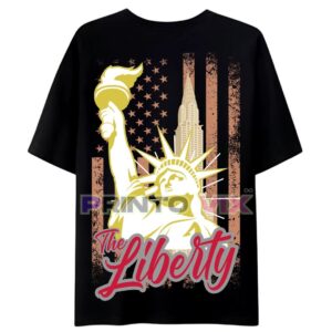 liberty graphic for t-shirt black by www.printovix.com